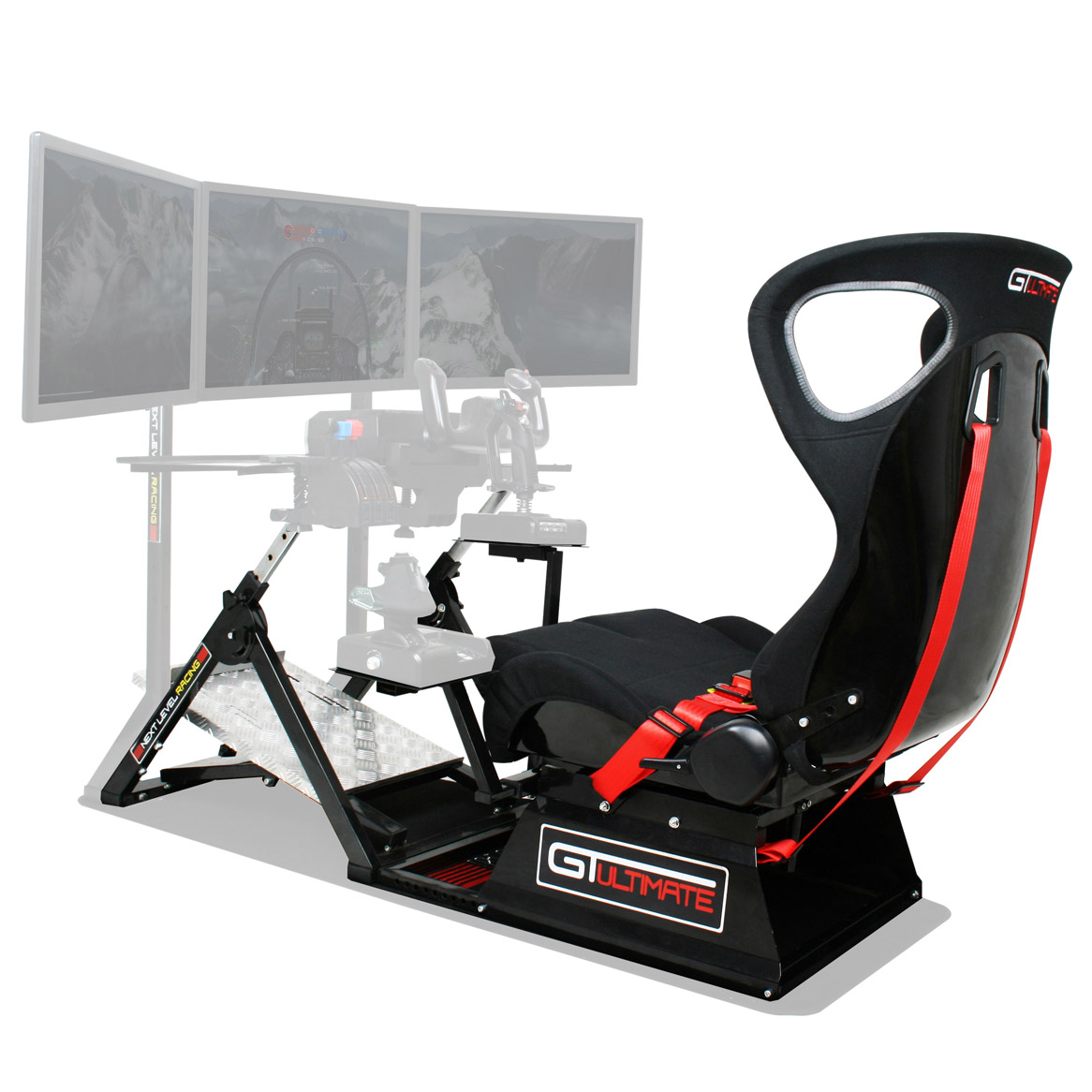 Next Level Flight Simulator Cockpit Chair Bundle