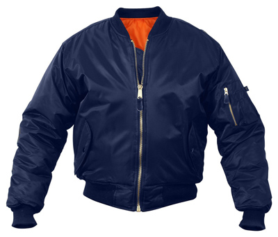 Kids MA-1 Flight Jacket - Navy Blue