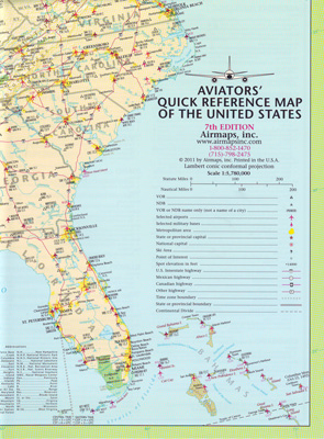 Aviators Quick Reference Flight Case Map