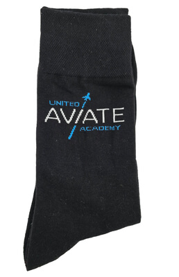 United Aviate Academy Black Socks