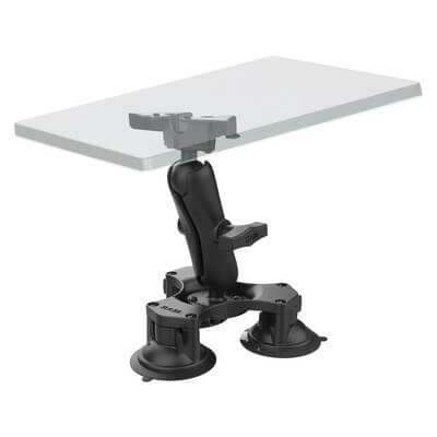 RAM Twist-Lock Triple Suction Heavy Duty Mount for Starlink Mini