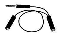 Dual Microphone Y Adapter