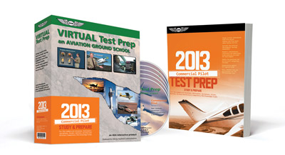 ASA Virtual Test Prep DVD - Commercial Pilot