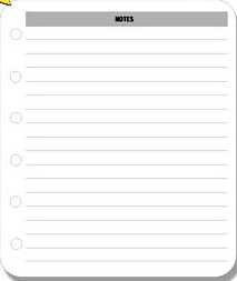 Flight Guide Note Sheets