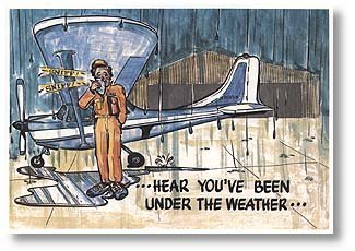 Get Well Aviation Greeting Card