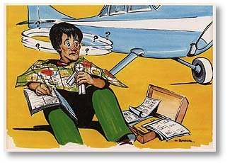 First Cross Country Aviation Greeting Card