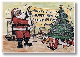 Midnight Visitor Holiday Aviation Cards - Set of 10