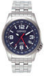 Torgoen T5 Zulu Time Watch - Steel Bracelet, Blue Face