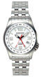 Torgoen T5 Zulu Time Watch - Steel Bracelet, White Face