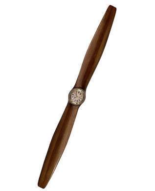 WW I Laminated Propeller with Clock