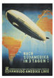 1930 Zeppelin Vintage Canvas Framed Art