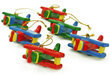 Ceramic Airplane Ornaments - Set of 6