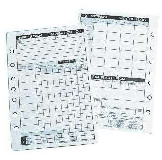 Jeppesen Navigation Log / Flight Plan Form