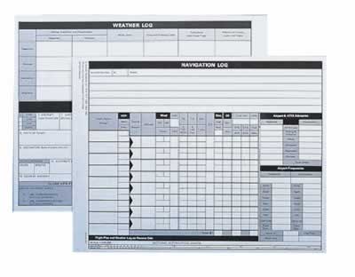 Jeppesen VFR Navigation Log Pad - MyPilotStore.com