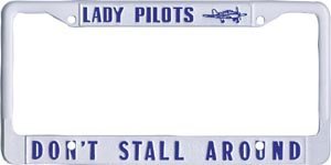 Lady Pilots License Frame