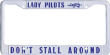 Lady Pilots License Frame