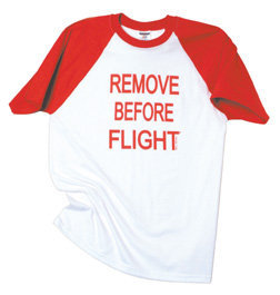 Men's Raglan Sleeve Remove Before Flight Shirt