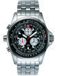 Torgoen T1 Flight Computer Watch - Steel Bracelet, Black Face