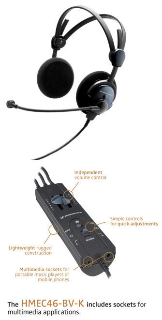 Sennheiser HMEC-46-BV-K ANR Headset
