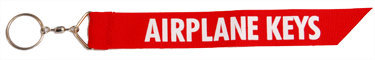 Airplane Keys Ribbon Keychain