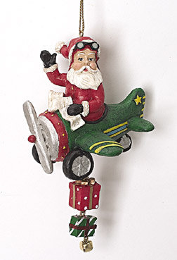 Santa Claus is Coming to Town in an Airplane