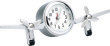 Twin Engine Airplane Clock