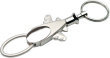 Silver Airplane Key Ring