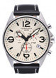 Torgoen T16 Watch - Black Leather, White Face (T16102)