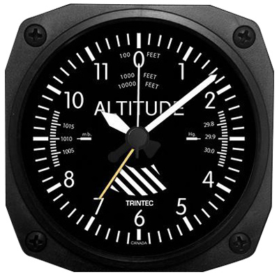 Altimeter Desk Model Alarm Clock