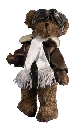 Stuffed Pilot Bear - 10