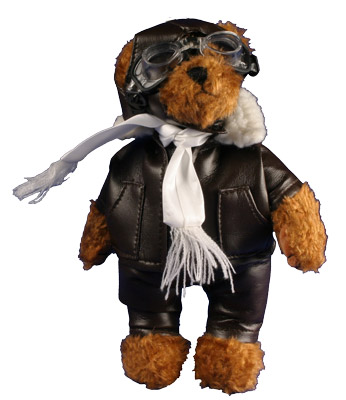 Stuffed Pilot Bear - 8