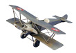 Vintage Biplane Ornament - Silver