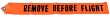 Orange Remove Before Flight Streamer