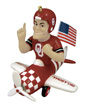 Mascot Airplane Ornament - Oklahoma Sooners
