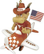 Mascot Airplane Ornament - Texas Longhorns