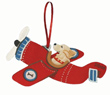 Flying Dog Airplane Ornament