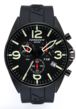 Torgoen T16 Watch - Black Polyurethane Strap, Black Dials