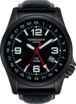 Torgoen T5 Zulu Time Watch - Black Leather, Black Case, Black Face