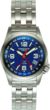 Torgoen Ladies T5 Zulu Time Watch - Steel Bracelet, Blue Face