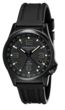 Torgoen T5 Zulu Time Watch - Black Polyurethane Strap, Black Face, Black Case
