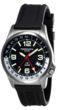 Torgoen T5 Zulu Time Watch - Black Polyurethane Strap, Stainless Steel Case, Black Face
