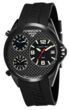 Torgoen T8 Zulu Time Watch - Black Strap, Black Steel Case, Black Carbon Fiber Face