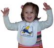 A is for Airplane Baby Bib