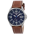 Torgoen T25 Dual Time Watch - Brown Leather Strap T25103