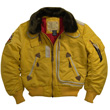 Alpha B-15 Injector Nylon Flight Jacket - Yellow