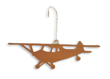 Cherry Wood Airplane Ornament