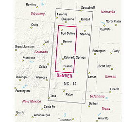 Jeppesen VFR+GPS Denver Area Chart
