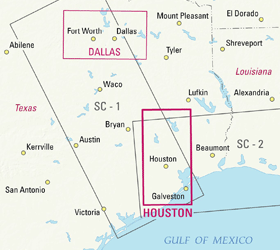 Jeppesen VFR+GPS Houston Area Chart