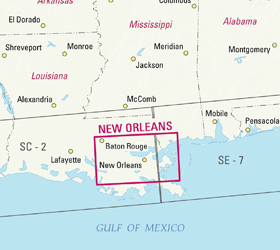 Jeppesen VFR+GPS New Orleans Area Chart