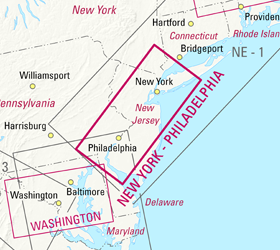 Jeppesen VFR+GPS New York / Philadelphia Area Chart
